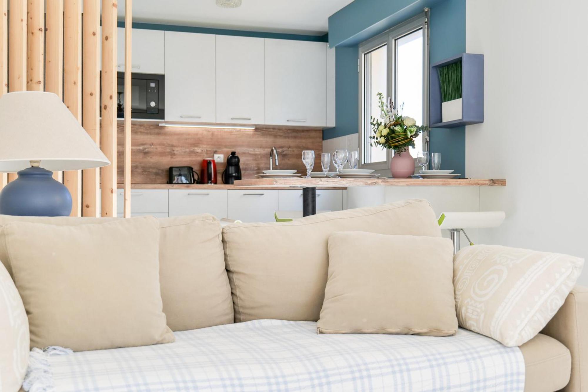Joli Appartement Idealement Situe A Deux Pas De La Grande Plage - 4 Pers 莱萨布勒-多洛讷 外观 照片